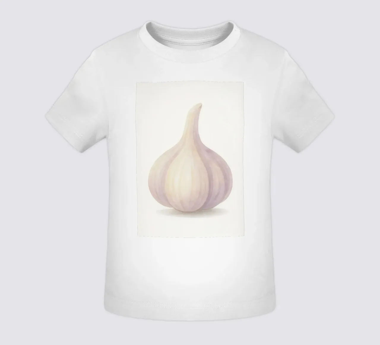 Cute Garlic – Smiley Veggie for Kids baby t-shirt by Attaboy Dsgn