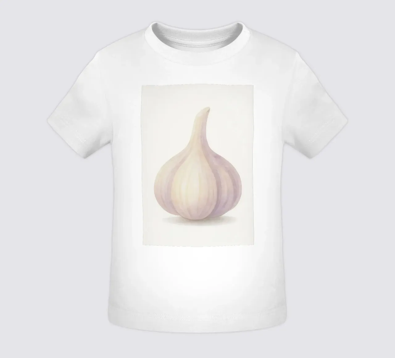 Cute Garlic – Smiley Veggie for Kids baby t-shirt by Attaboy Dsgn