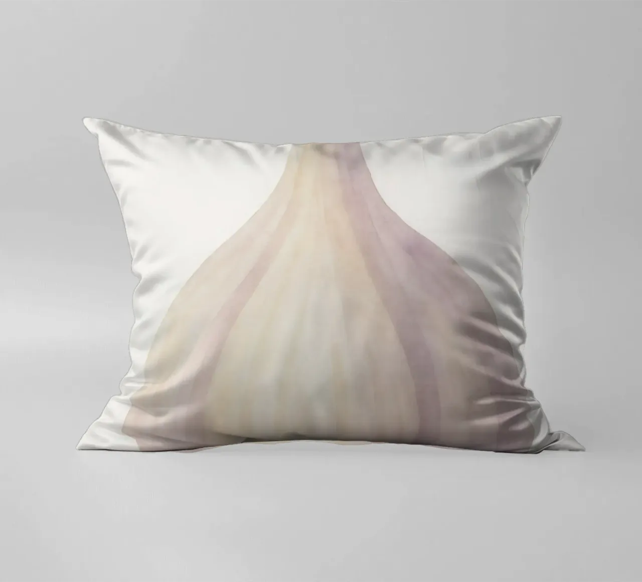 Cute Garlic – Smiley Veggie for Kids decorative cushion by Attaboy Dsgn