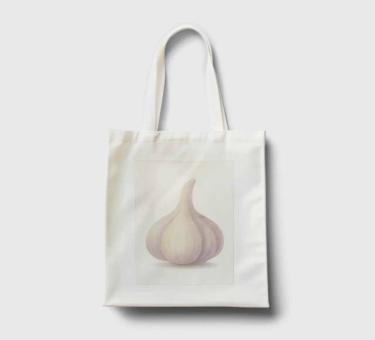 Cute Garlic – Smiley Veggie for Kids tote bag by Attaboy Dsgn