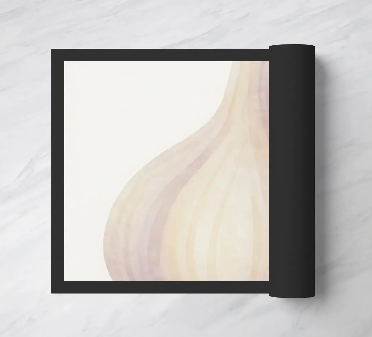 Cute Garlic – Smiley Veggie for Kids doormat by Attaboy Dsgn