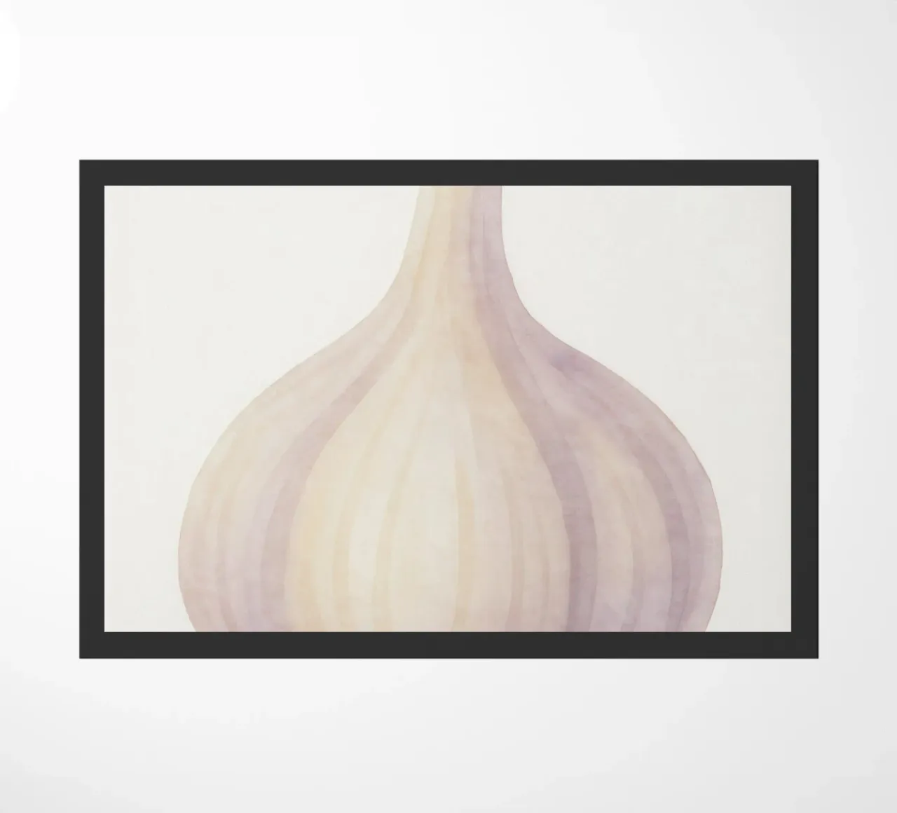 Cute Garlic – Smiley Veggie for Kids doormat by Attaboy Dsgn