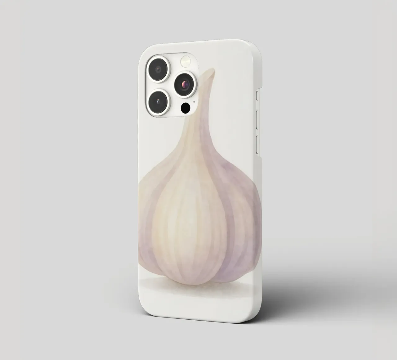 Cute Garlic – Smiley Veggie for Kids iphone case by Attaboy Dsgn