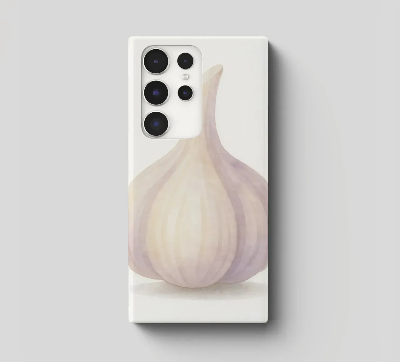 Cute Garlic – Smiley Veggie for Kids samsung phone case by Attaboy Dsgn