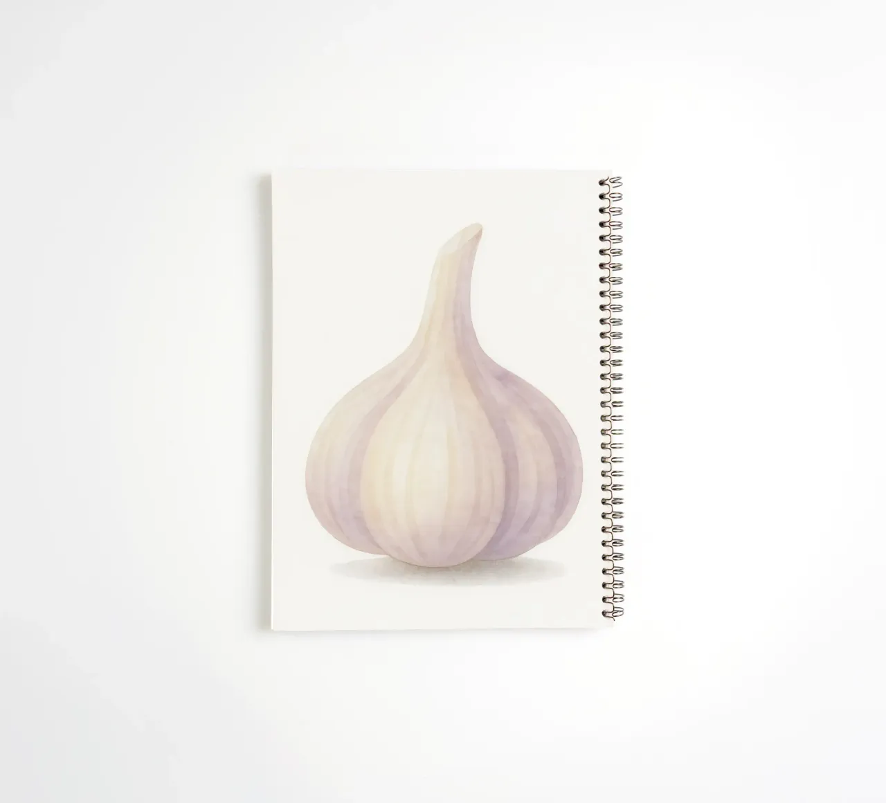 Cute Garlic – Smiley Veggie for Kids spiral notebook by Attaboy Dsgn