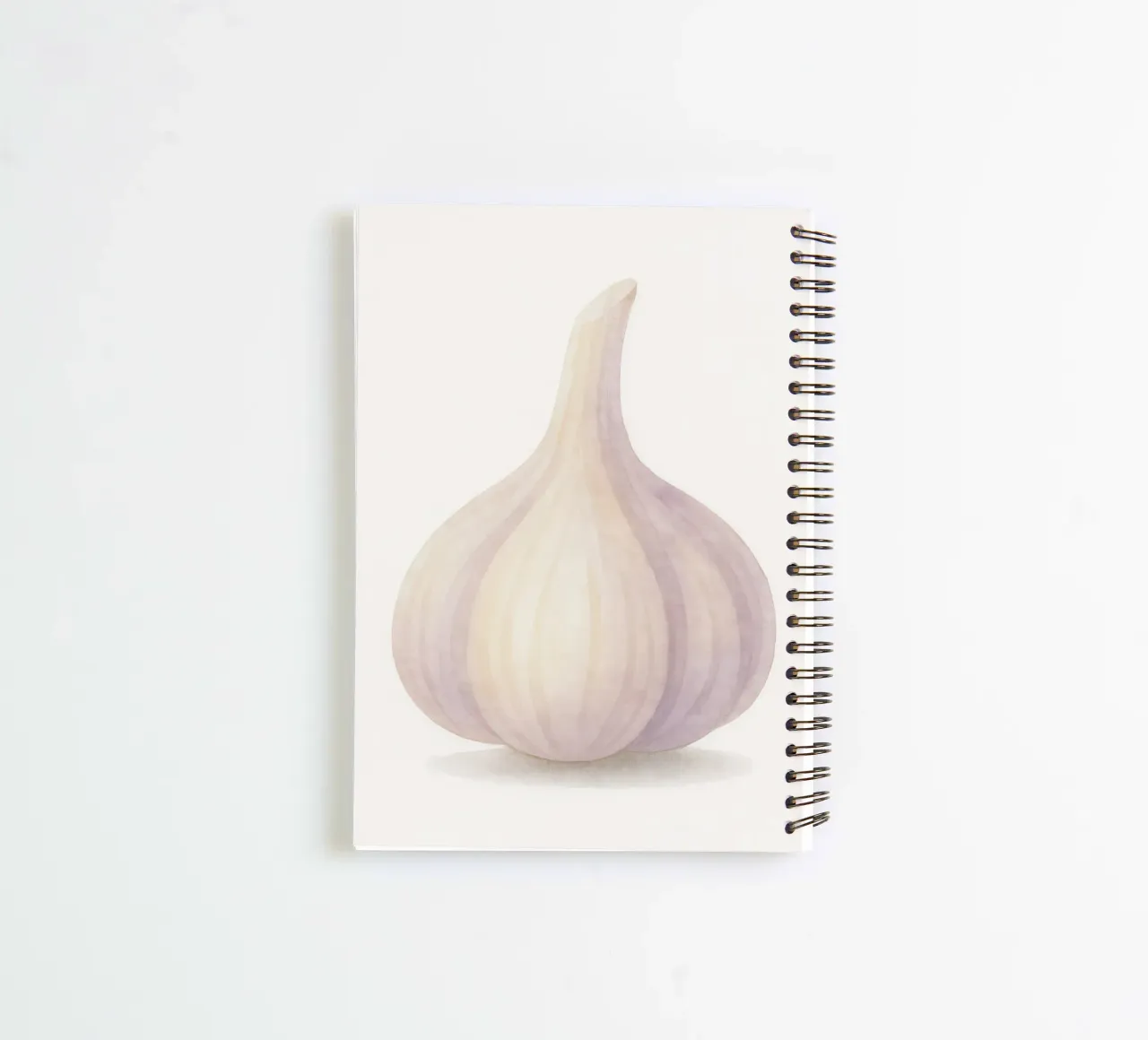 Cute Garlic – Smiley Veggie for Kids spiral notebook by Attaboy Dsgn