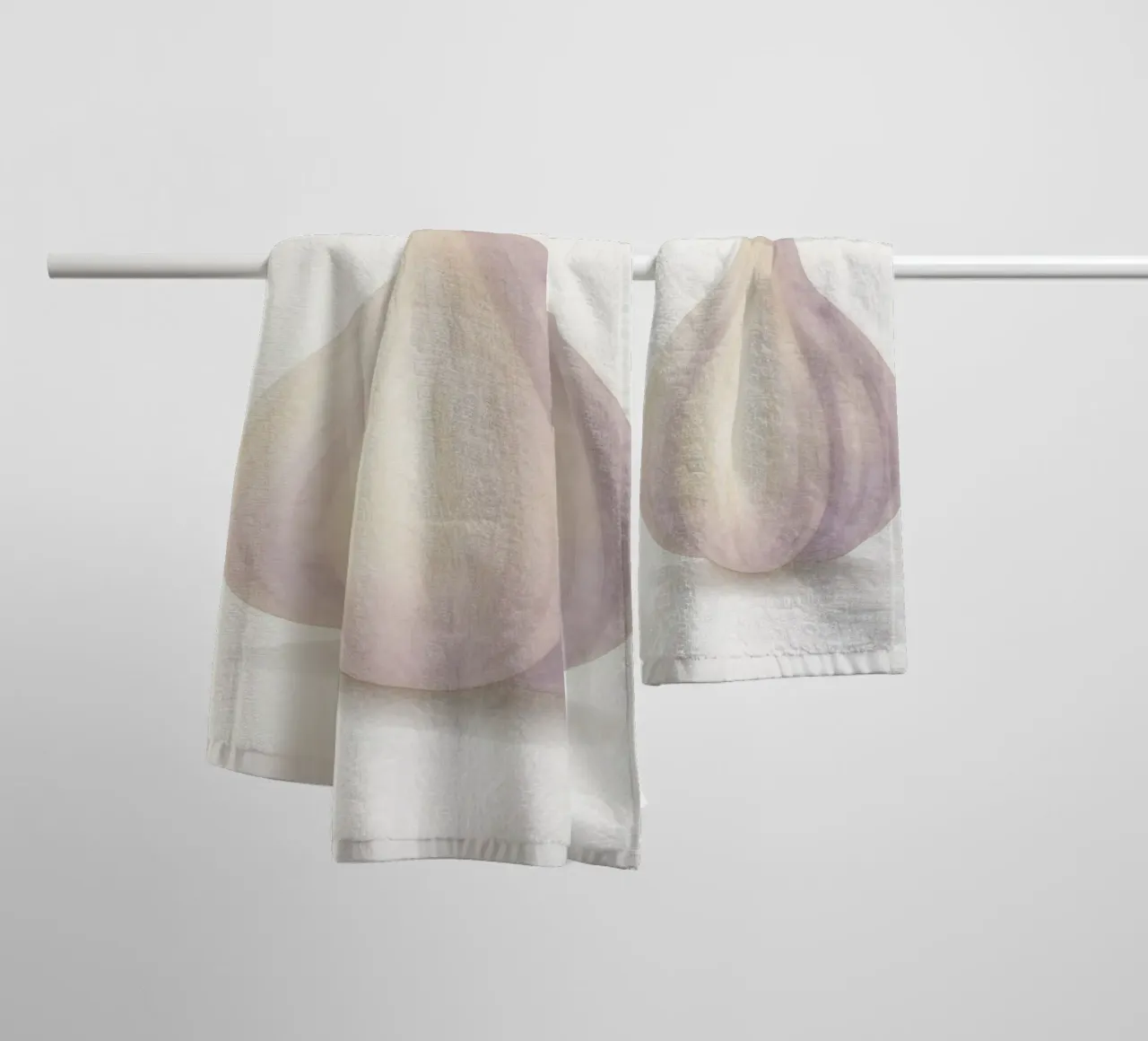 Cute Garlic – Smiley Veggie for Kids towel by Attaboy Dsgn