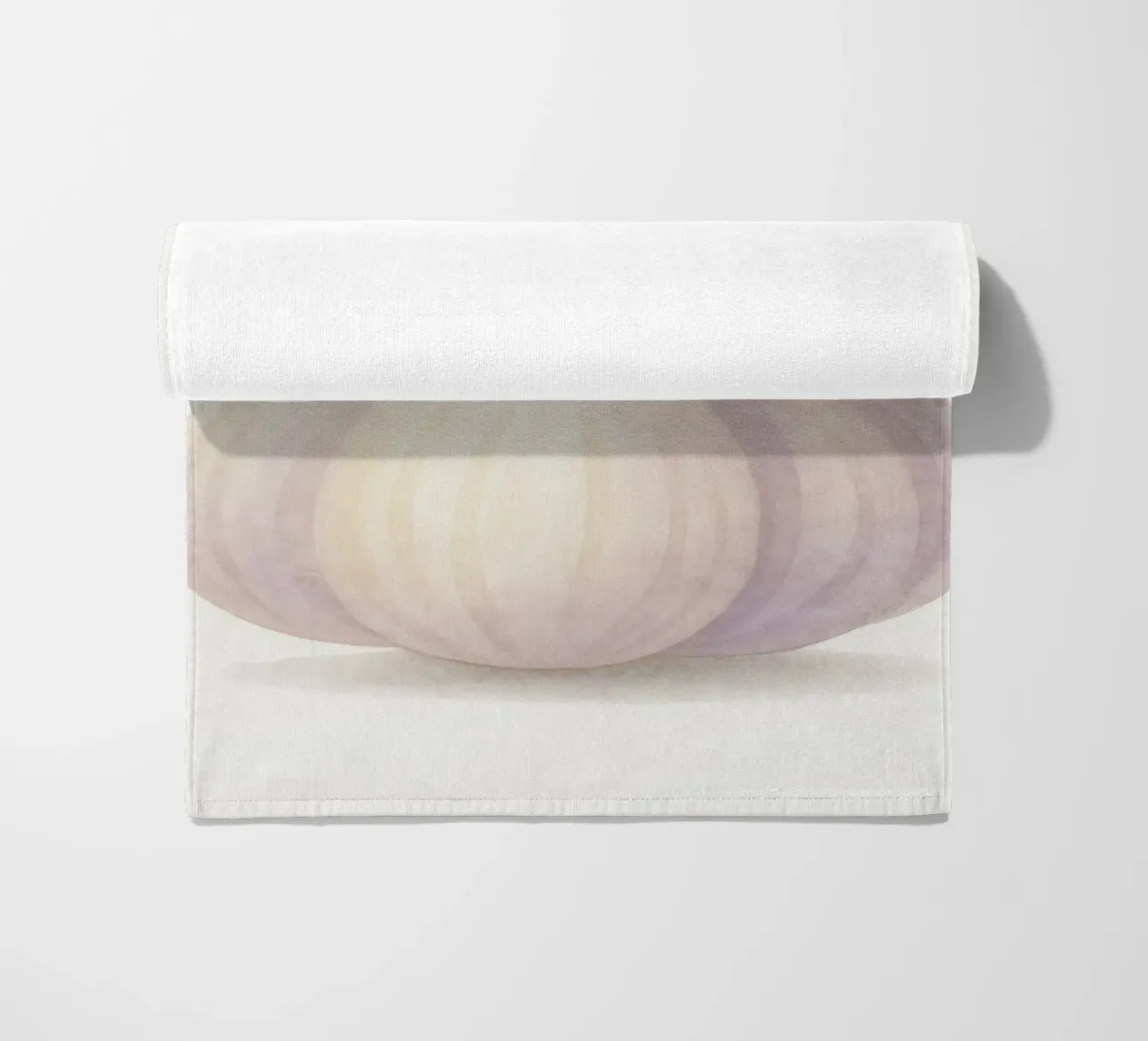 Cute Garlic – Smiley Veggie for Kids beach towel by Attaboy Dsgn