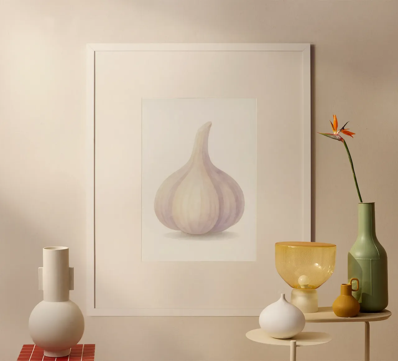 Cute Garlic – Smiley Veggie for Kids poster by Attaboy Dsgn