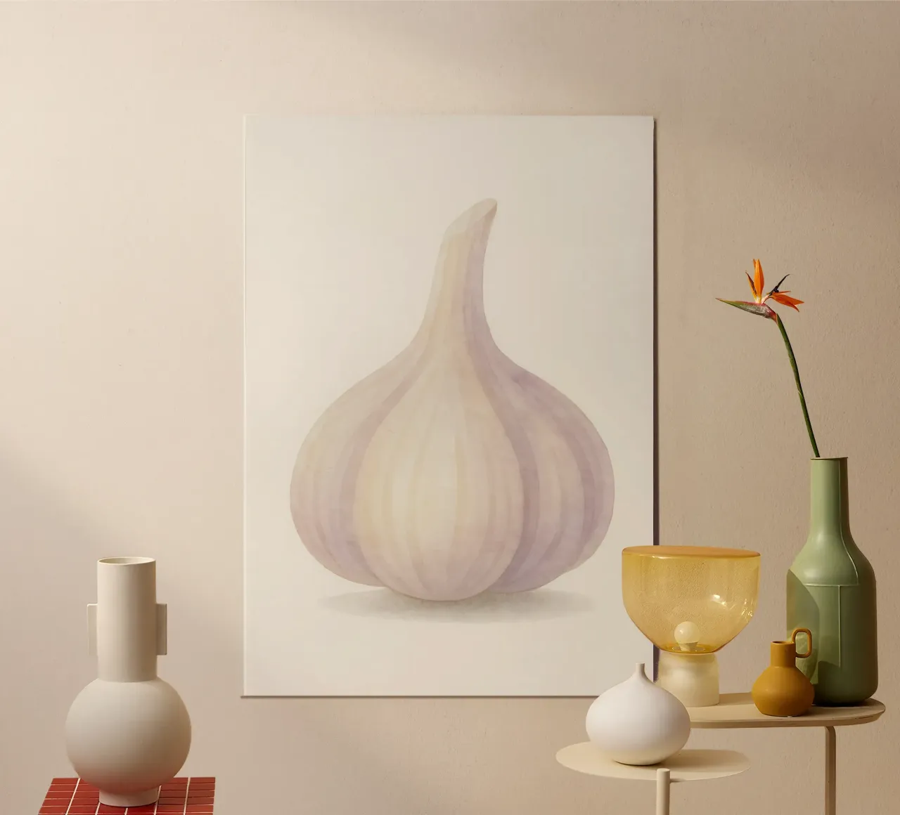 Cute Garlic – Smiley Veggie for Kids poster by Attaboy Dsgn