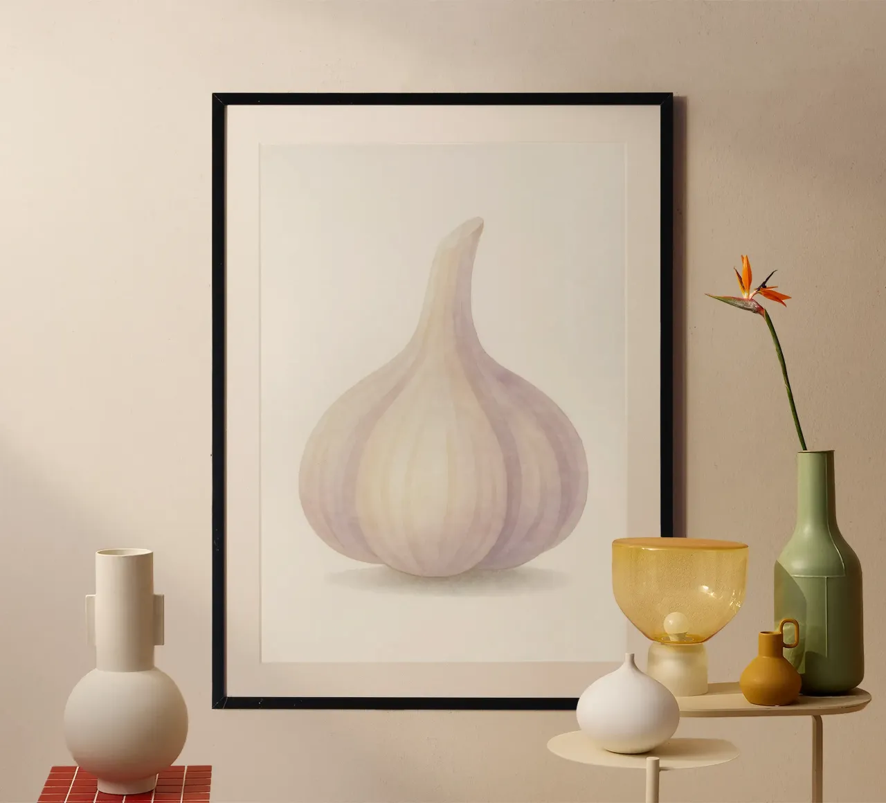 Cute Garlic – Smiley Veggie for Kids poster by Attaboy Dsgn