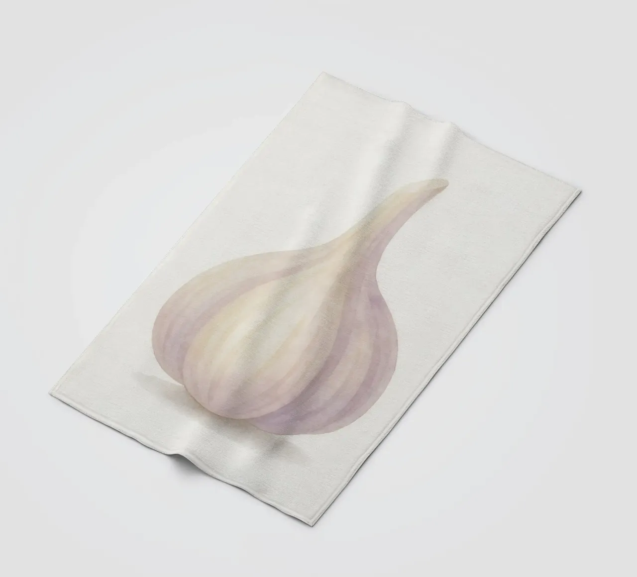 Cute Garlic – Smiley Veggie for Kids fleece blanket by Attaboy Dsgn