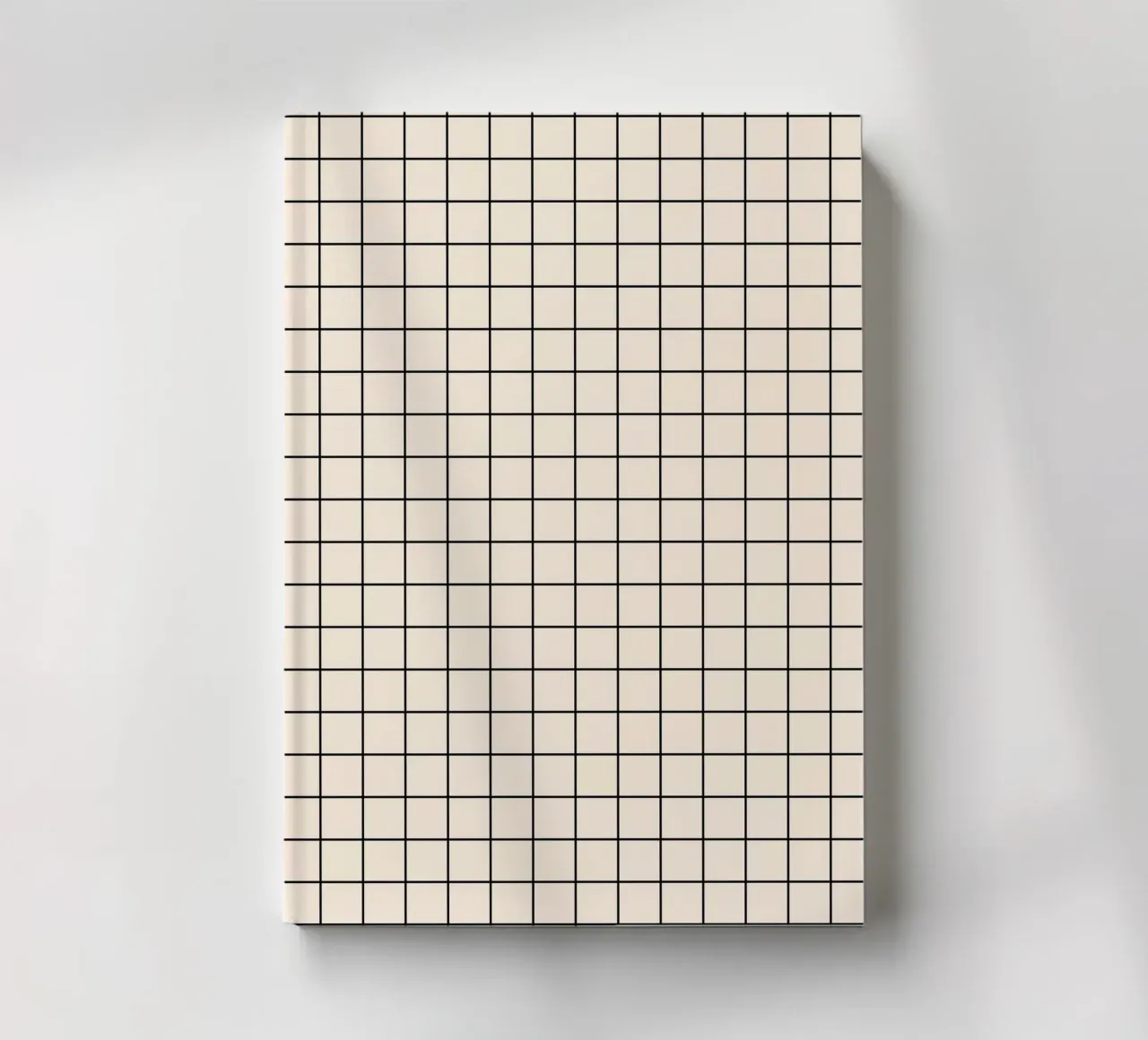 Minimal Classic Basic Grid | Black on Ivory notebook by Beauty in Simplicity