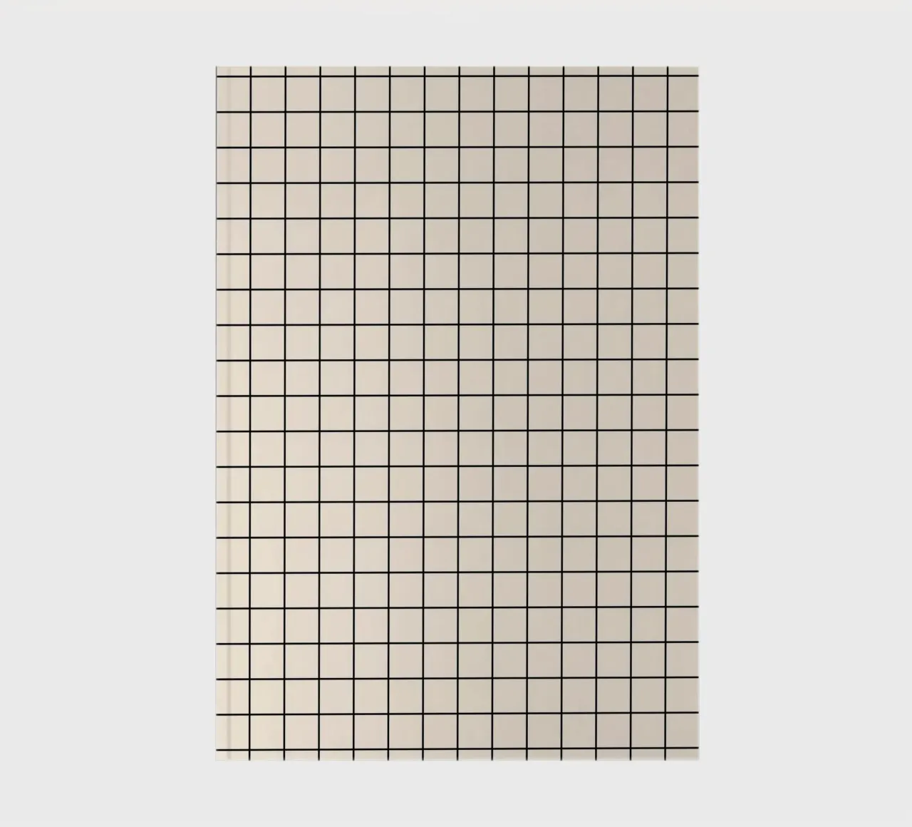 Minimal Classic Basic Grid | Black on Ivory notebook by Beauty in Simplicity