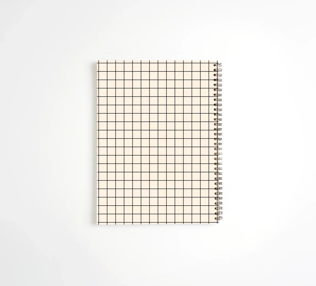Minimal Classic Basic Grid | Black on Ivory spiral notebook by Beauty in Simplicity