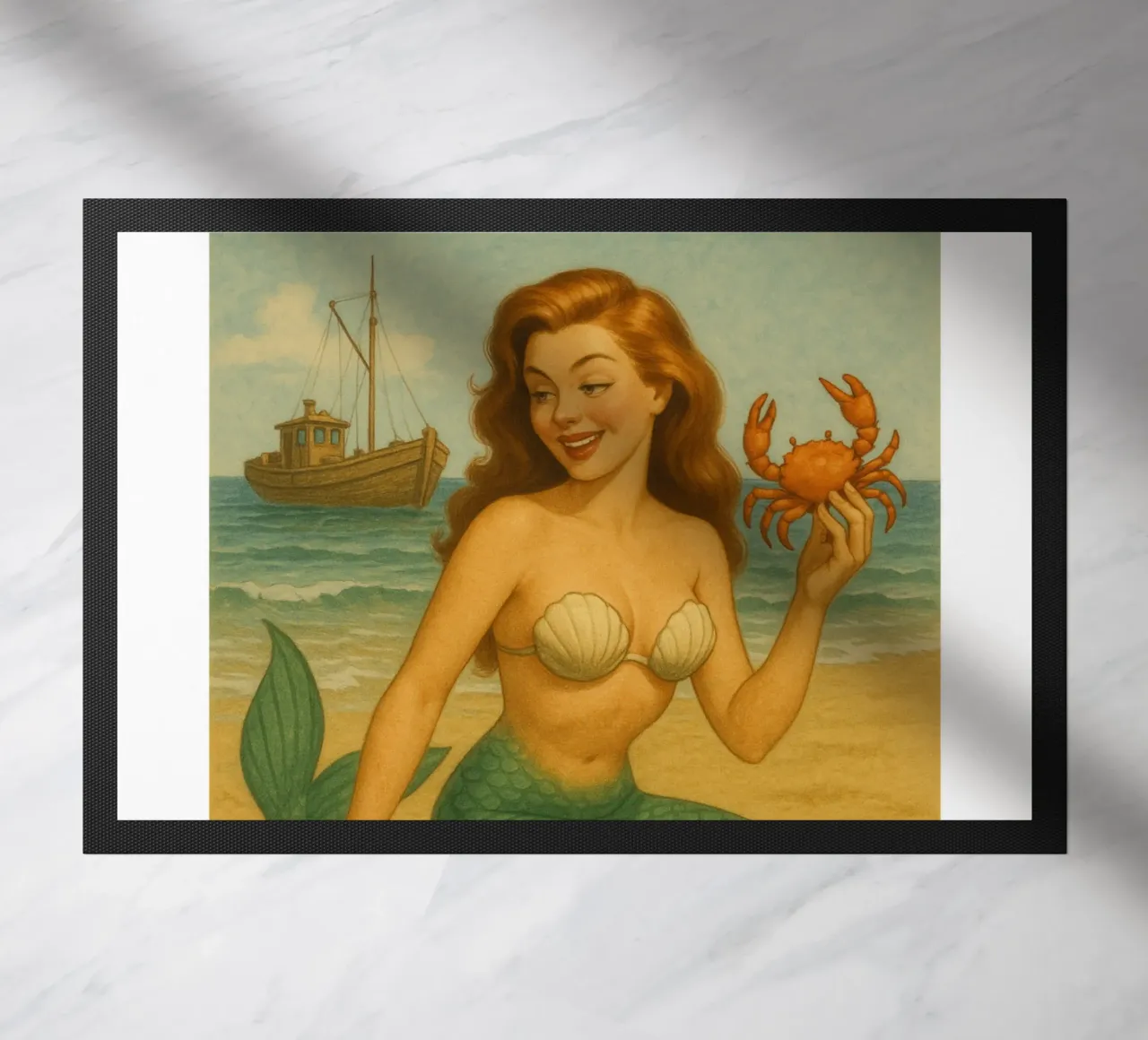 Nixe mit Krabbe zerbino da Fies&Fein