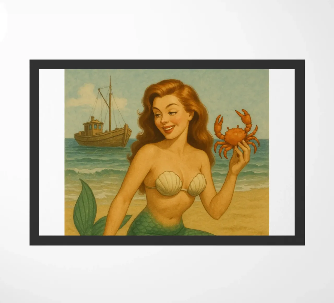 Nixe mit Krabbe zerbino da Fies&Fein