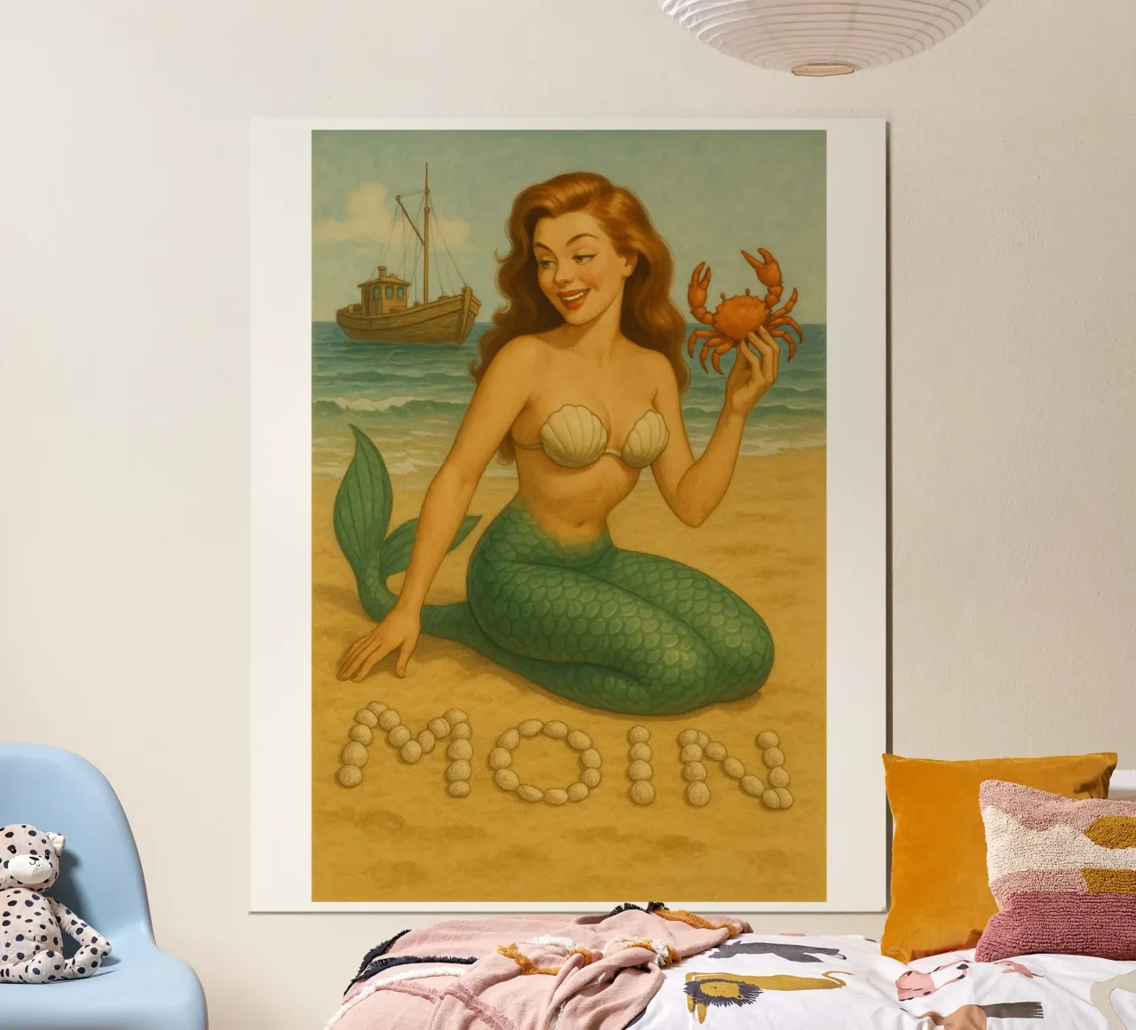 Nixe mit Krabbe poster da Fies&Fein