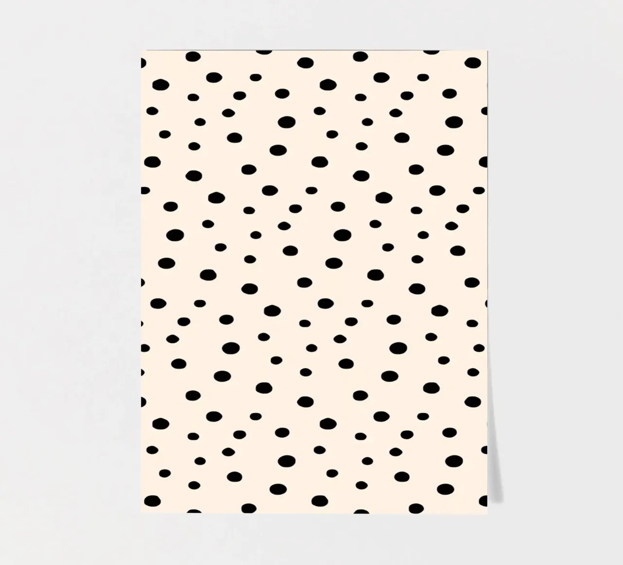Minimal Chic disegnato a mano a pois nero su avorio foglio adesivo da Beauty in Simplicity