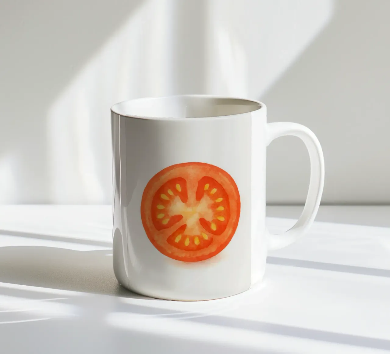 Tomato Slice tazza in ceramica da Attaboy Dsgn