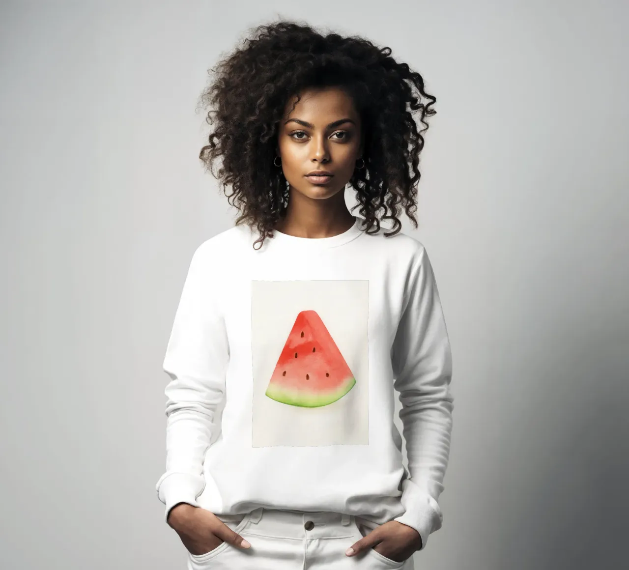Watermelon Slice Delight felpa da Attaboy Dsgn
