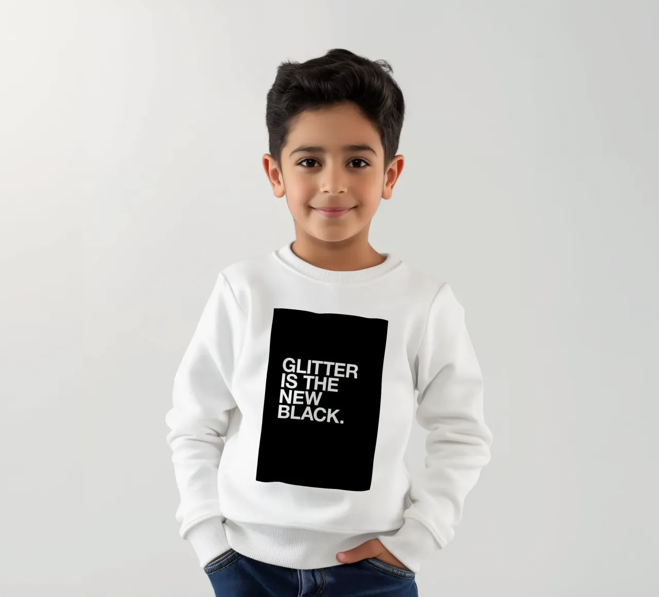 Glitter felpa bambino da Studio One