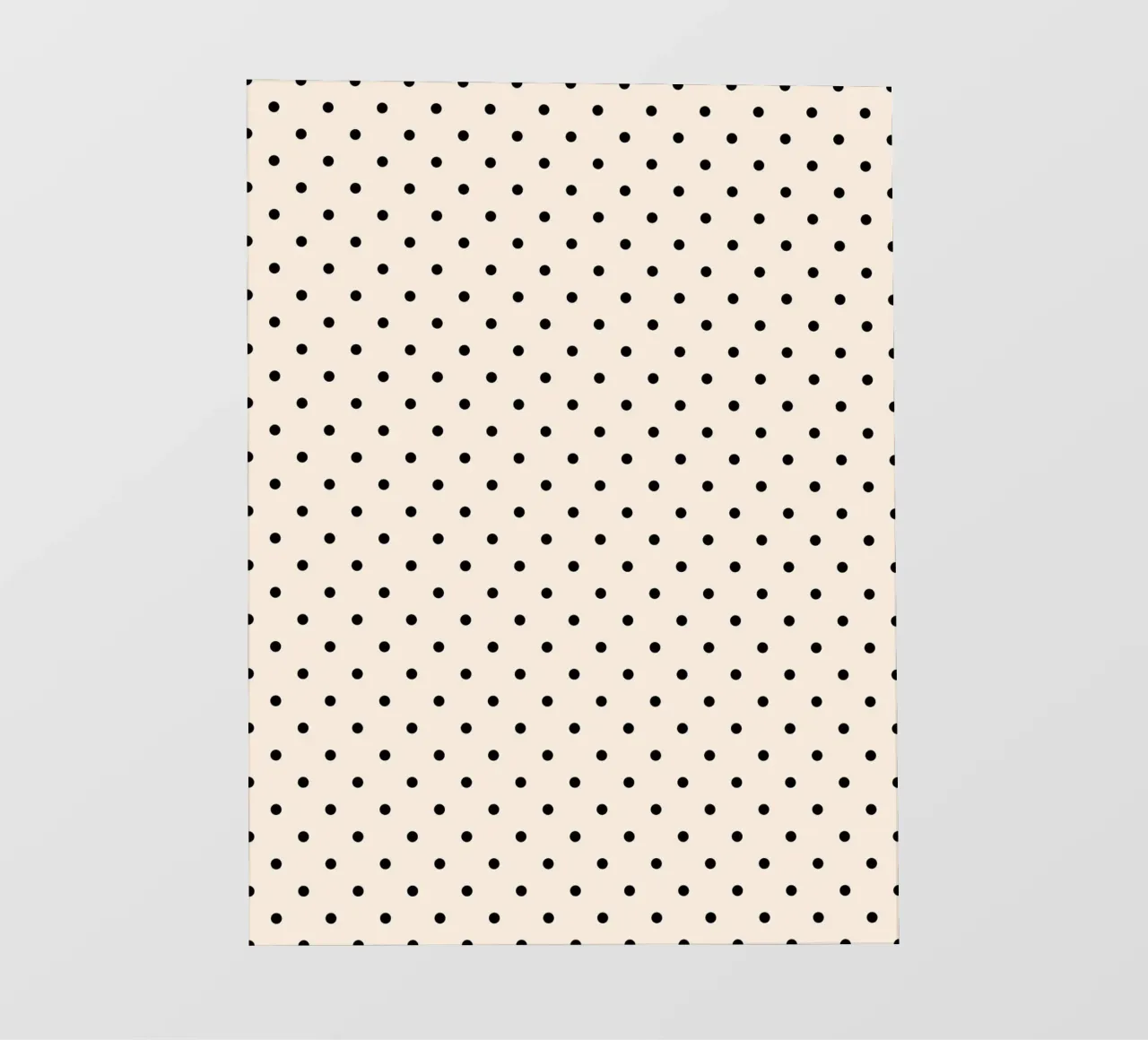 Minimal Basic Polka Dots | Nero su avorio telo in pvc da Beauty in Simplicity
