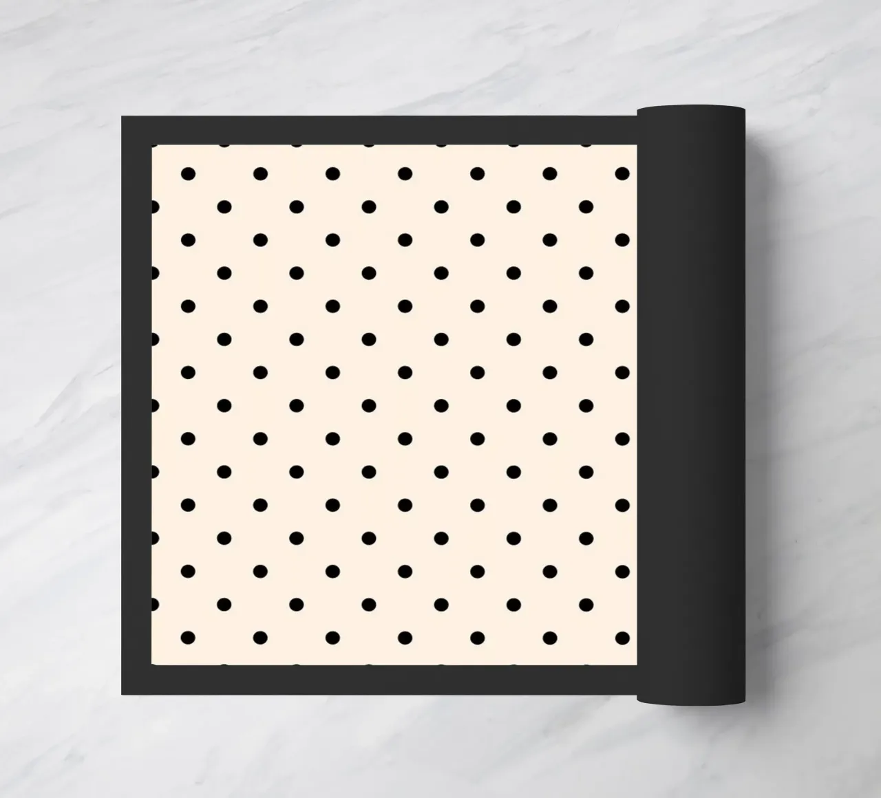 Minimal Basic Polka Dots | Nero su avorio zerbino da Beauty in Simplicity