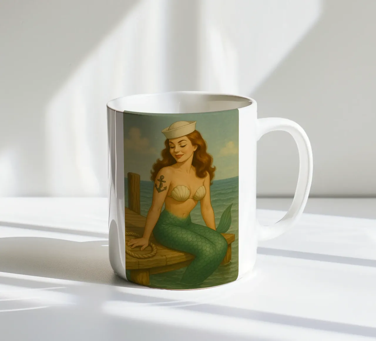 Nixe am Bootssteg tazza in ceramica da Fies&Fein