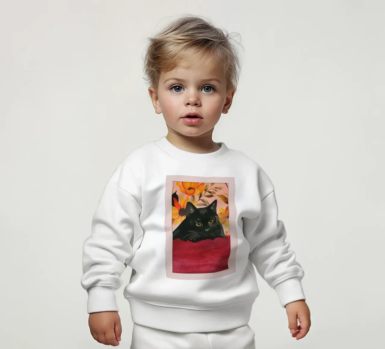 Gatto nero felpa neonato da ThingDesign
