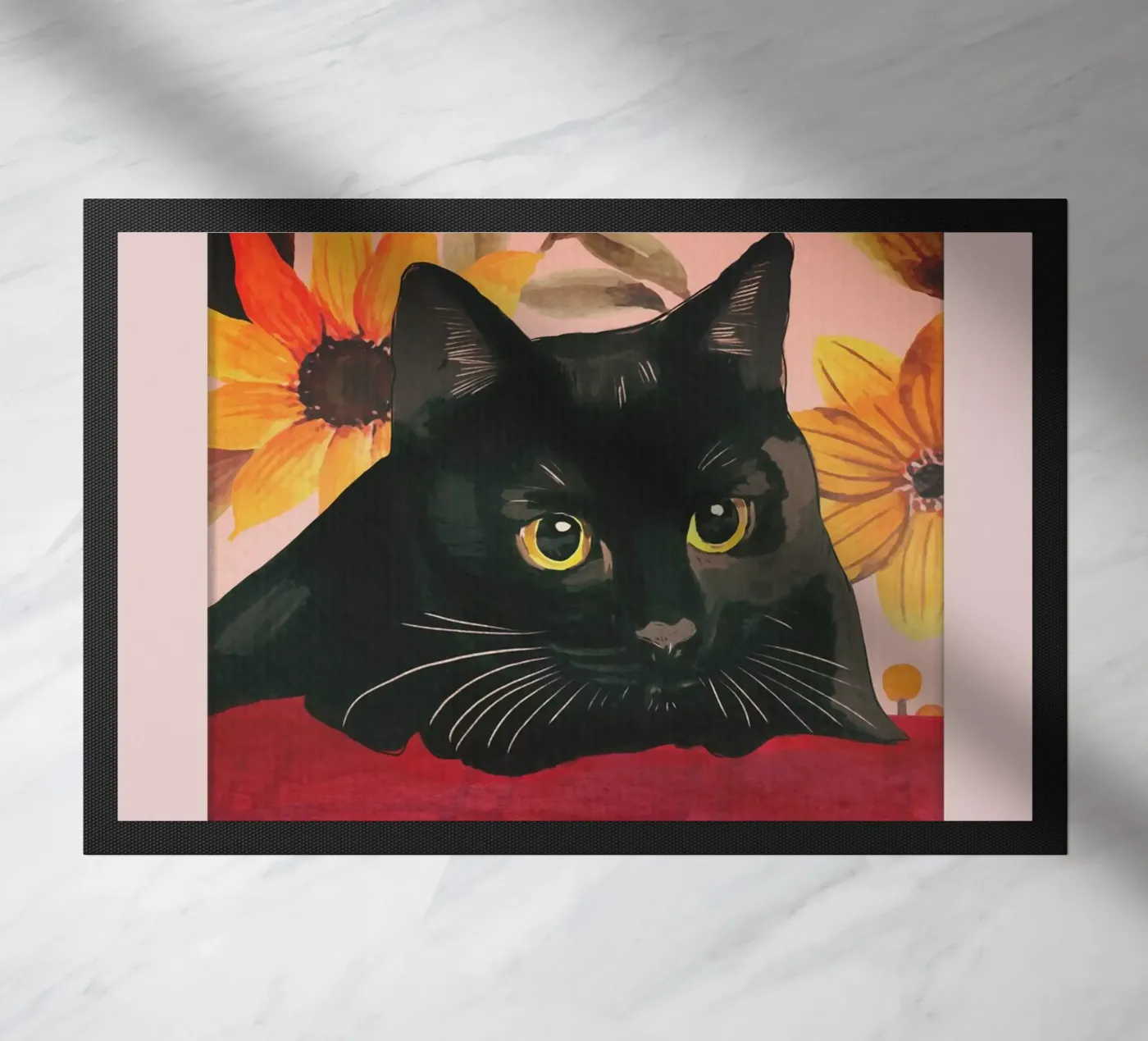 Gatto nero zerbino da ThingDesign