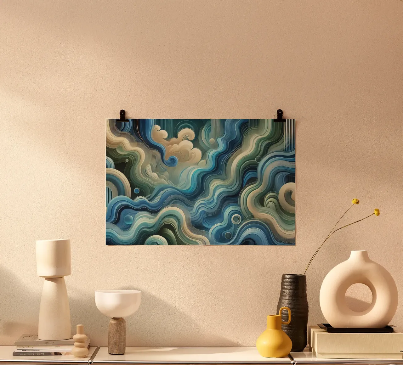 Elemento Acqua Oceano Flusso poster da Chromatic Fusion Studio