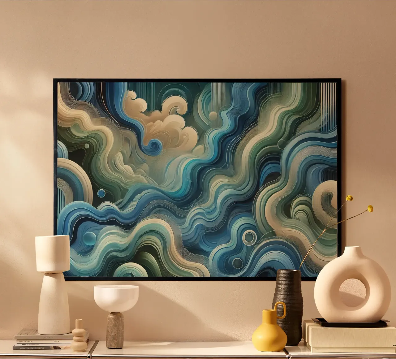 Elemento Acqua Oceano Flusso poster da Chromatic Fusion Studio