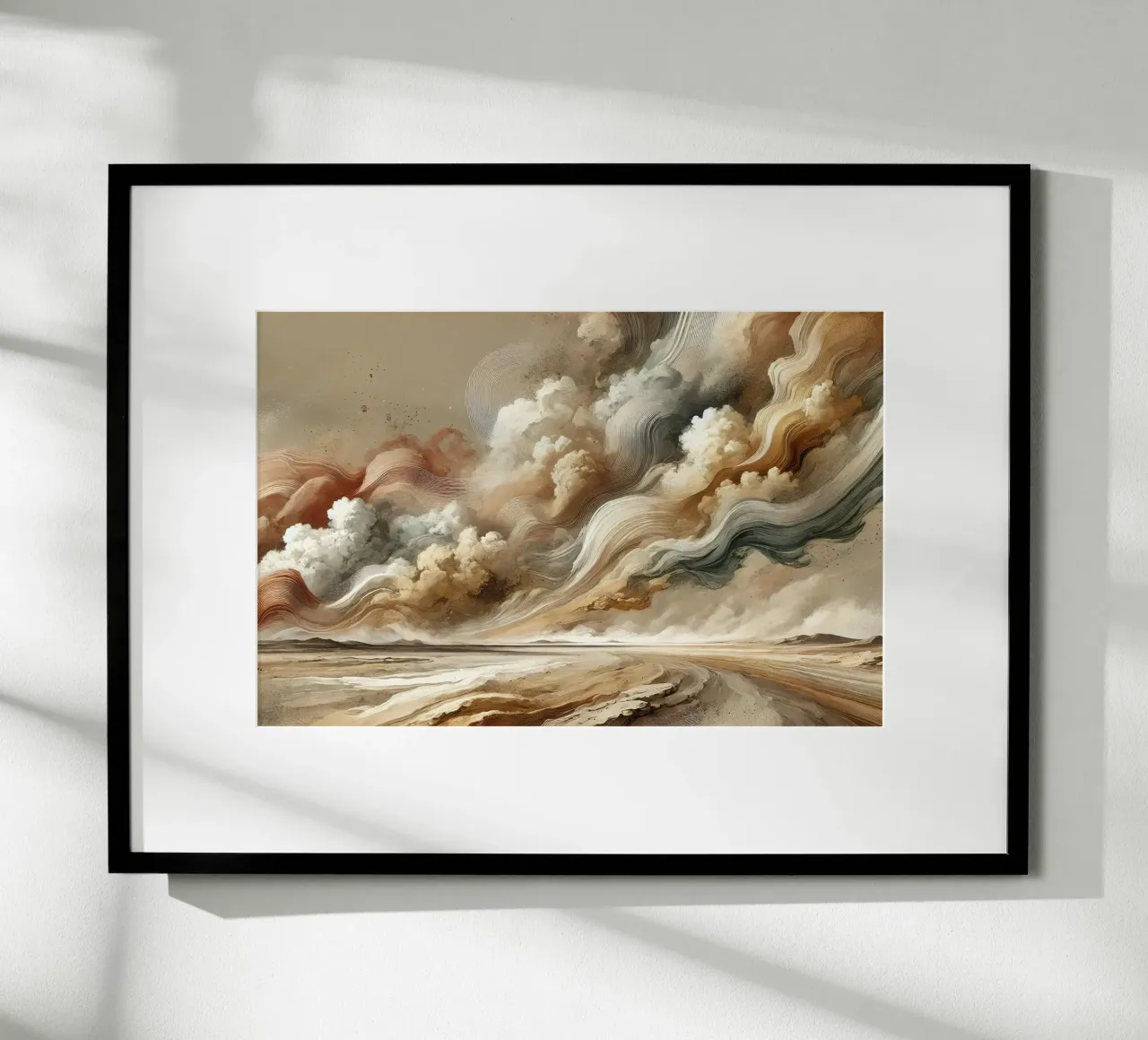 Elementi Terra e Aria Polvere Orizzonte poster da Chromatic Fusion Studio
