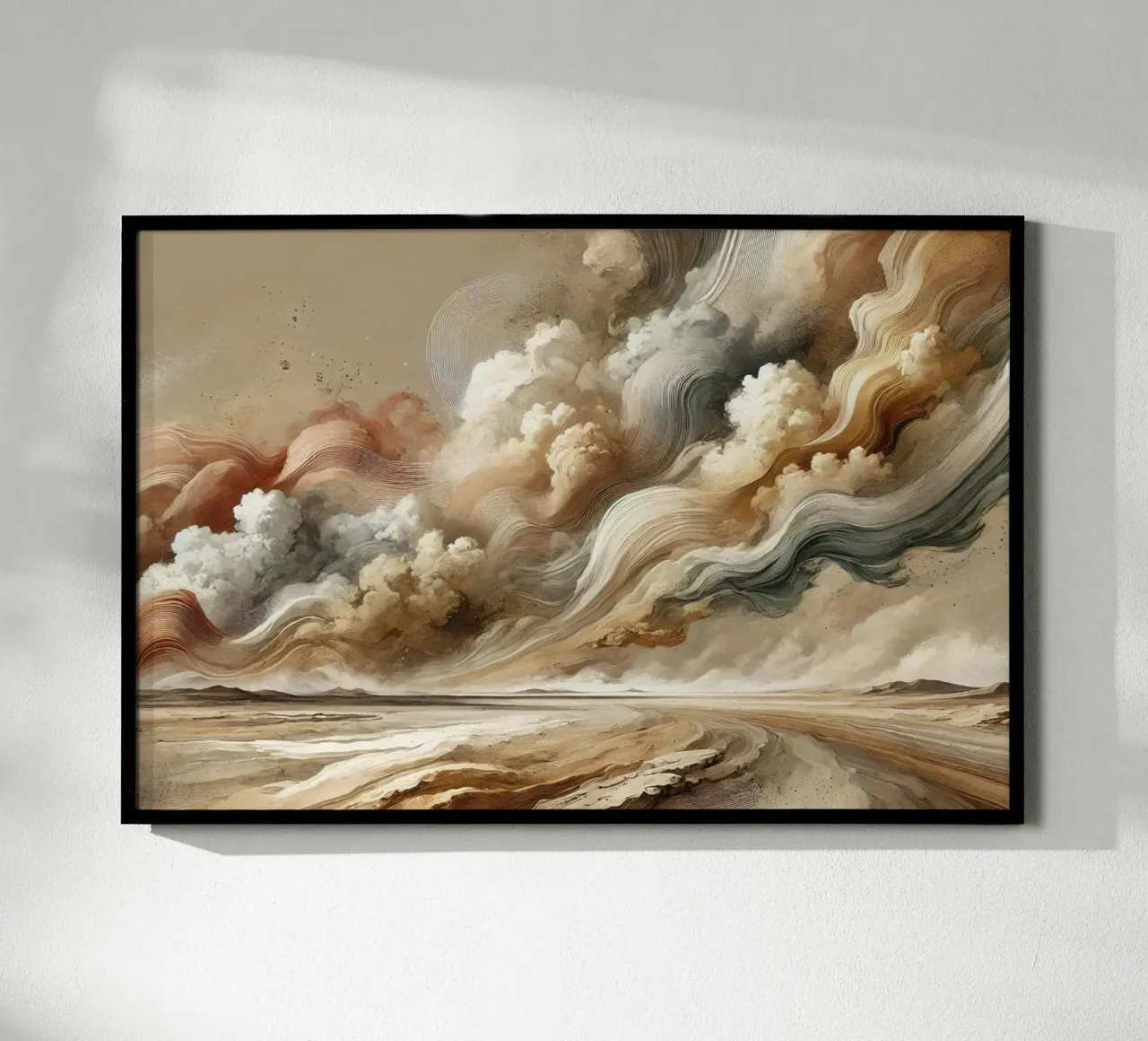 Elementi Terra e Aria Polvere Orizzonte poster da Chromatic Fusion Studio