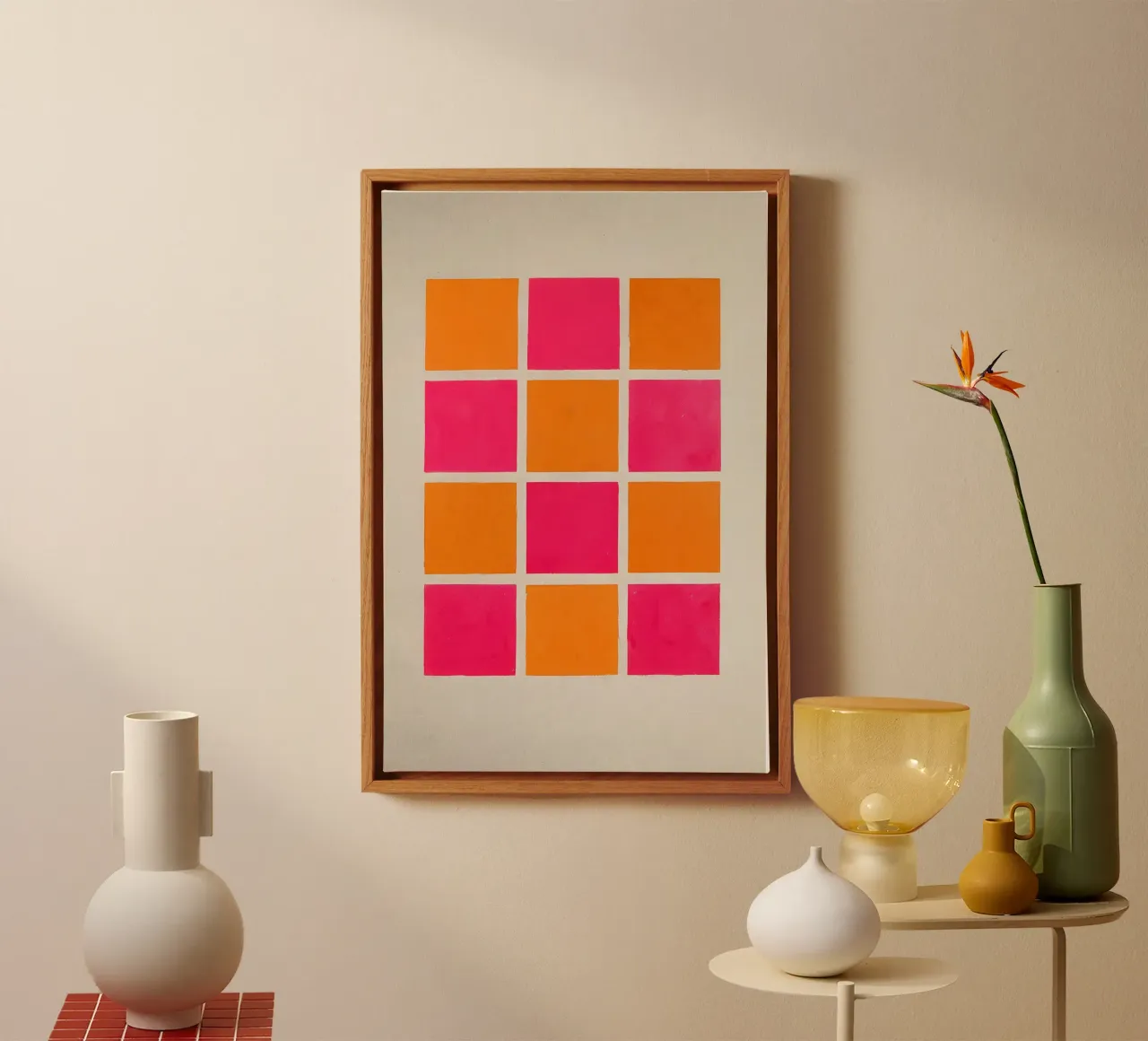 Neon Order canvas met Baklijst van SMPLE