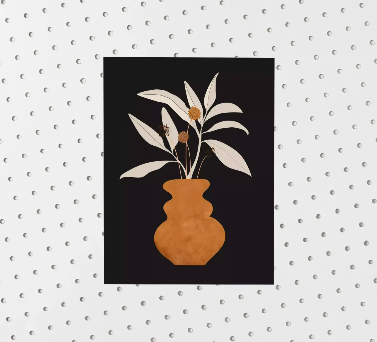 Vaso d'arte astratta minimalista Pianta 11 adesivo da ThingDesign