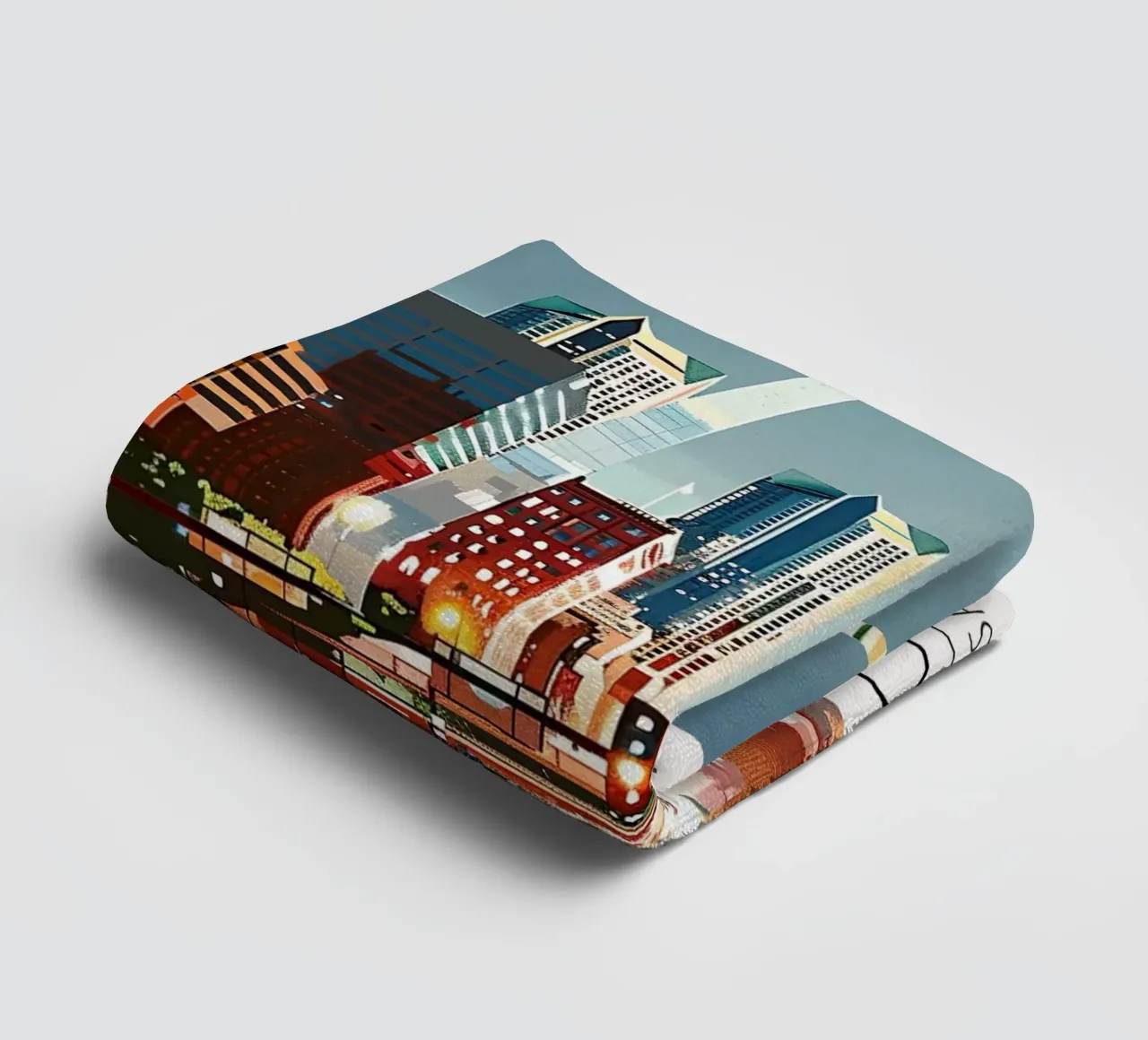 St. Louis Gateway Arch Pop Art Cityscape towel by homdeco