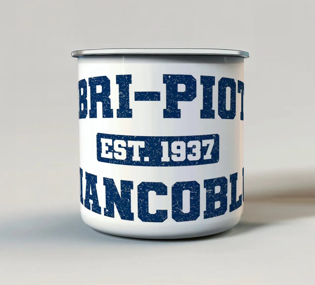 Biancoblu Ambri tazza in smalto da HCAP Fanshop