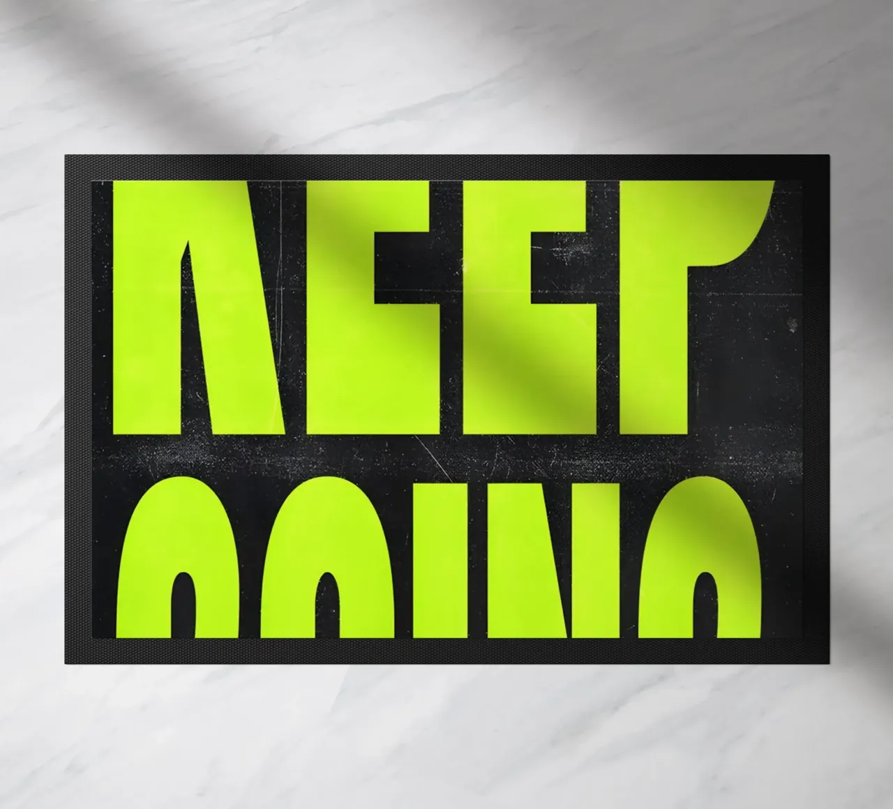 'KEEP GOING' zerbino da Type & Tape