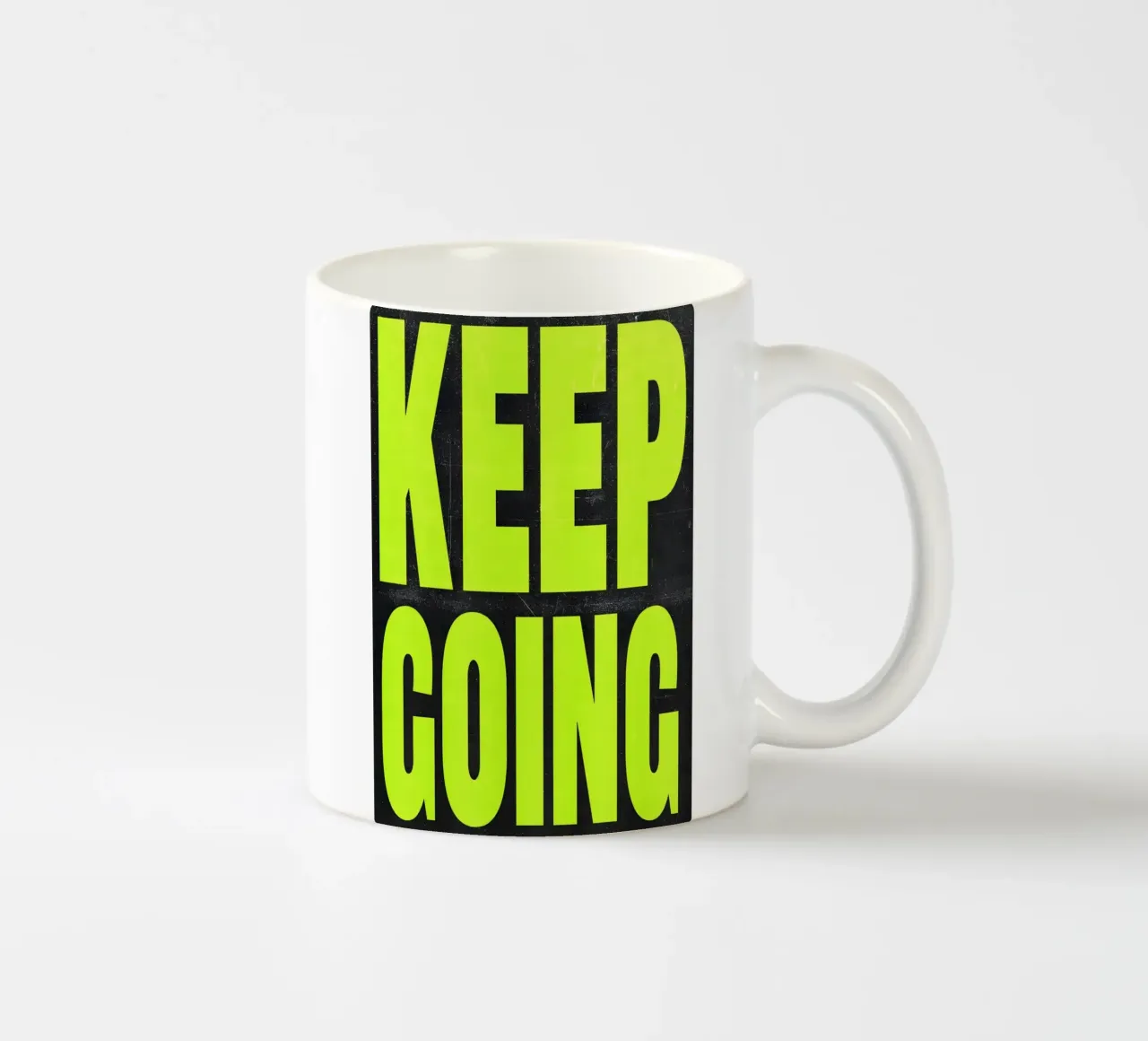 'KEEP GOING' tazza in ceramica da Type & Tape