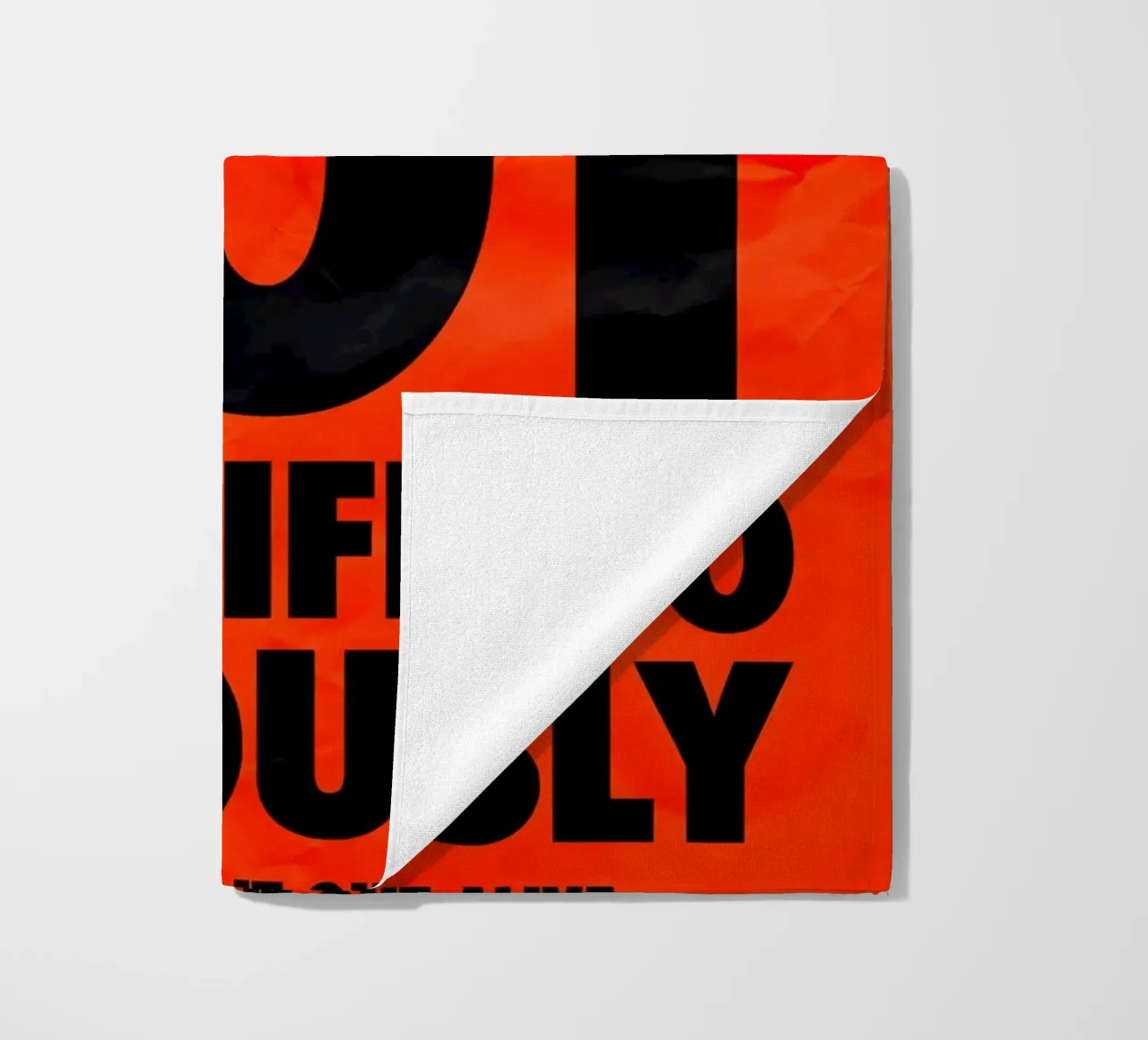 DO NOT TAKE LIFE SO SERIOUSLY telo mare da Type & Tape