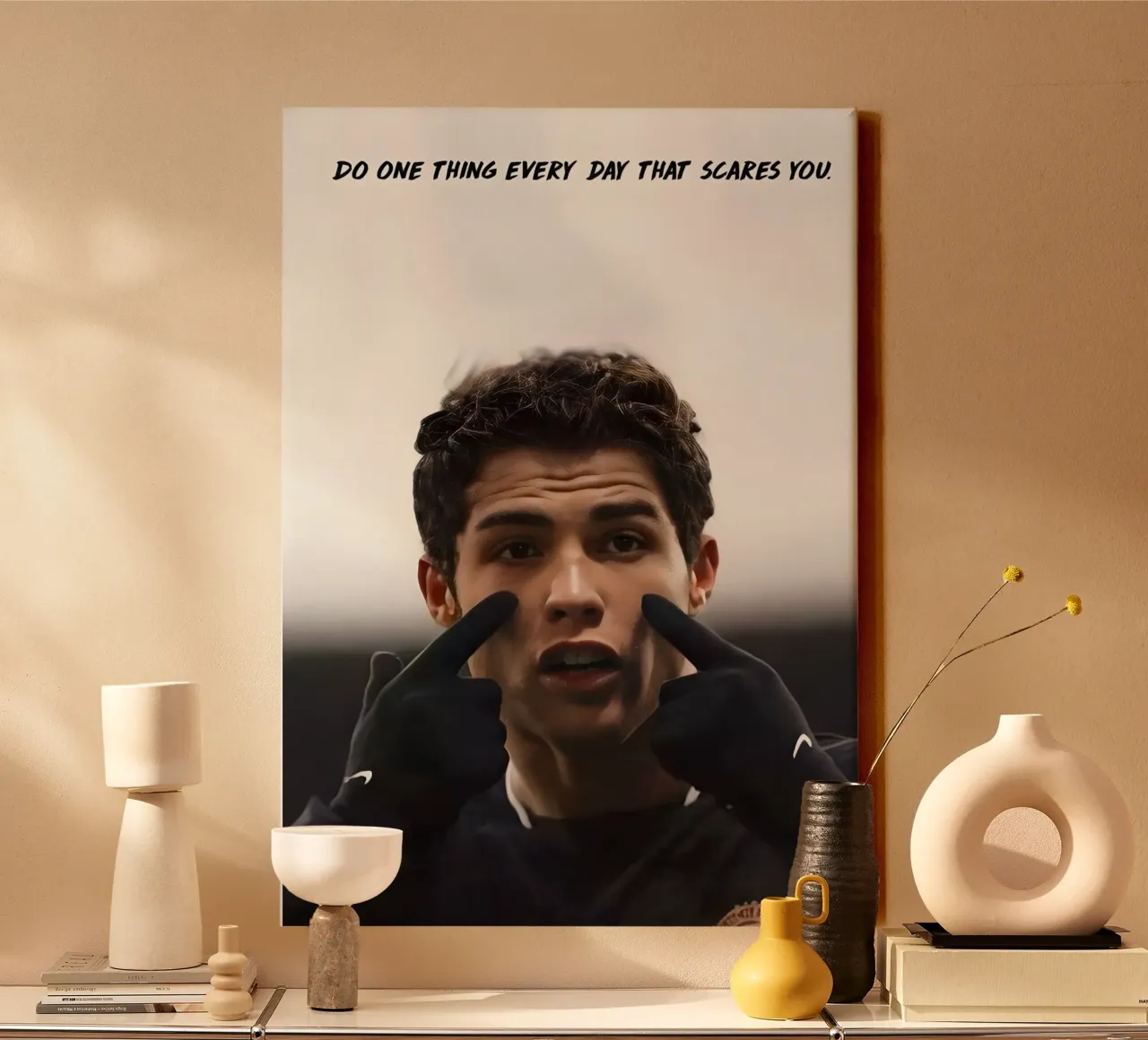 DO ONE THING EVERY DAY THAT SCARES YOU tela da Type & Tape