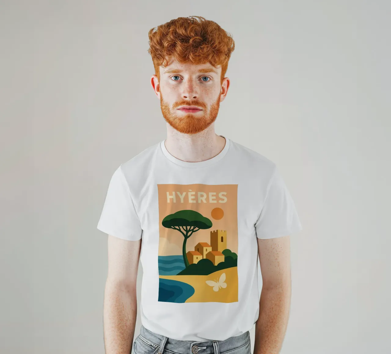 Hyères, la dolcezza della vita tra mare e colline t-shirt da JETLAG | affiches voyage
