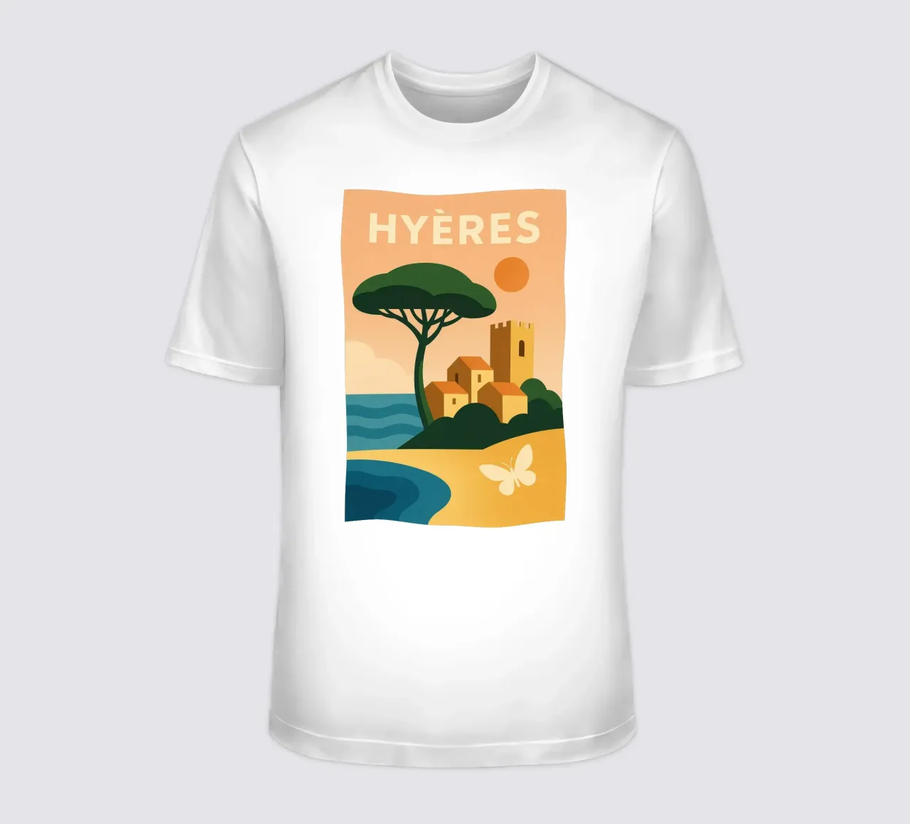 Hyères, la dolcezza della vita tra mare e colline t-shirt da JETLAG | affiches voyage