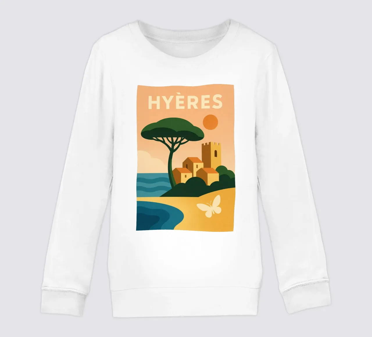 Hyères, la dolcezza della vita tra mare e colline felpa bambino da JETLAG | affiches voyage