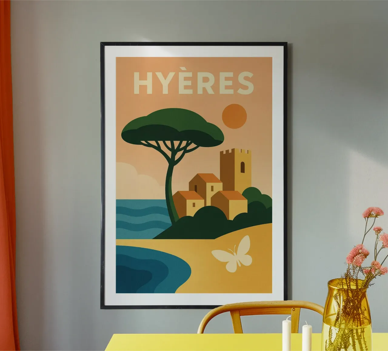Hyères, la dolcezza della vita tra mare e colline poster da JETLAG | affiches voyage