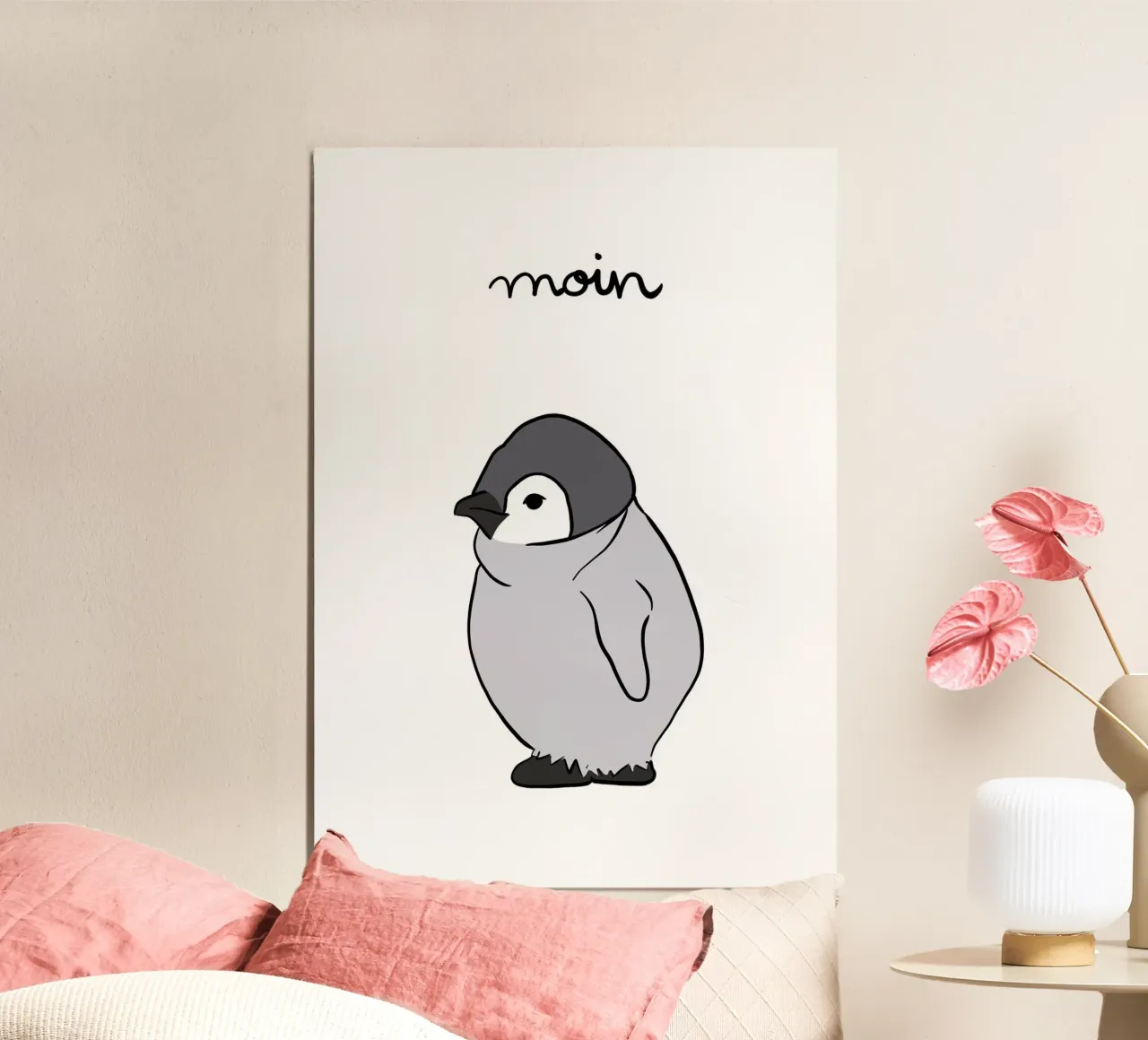 Moin Pinguin alluminio dibond da BAINAI