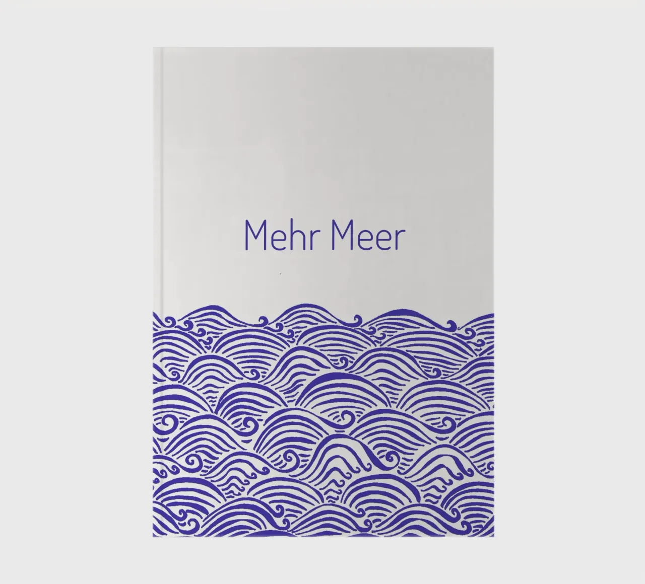 Mehr Meer - Wellen in blau Notizbuch von PaperLine Art