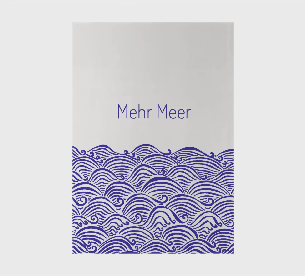 Mehr Meer - Wellen in blau Notizbuch von PaperLine Art